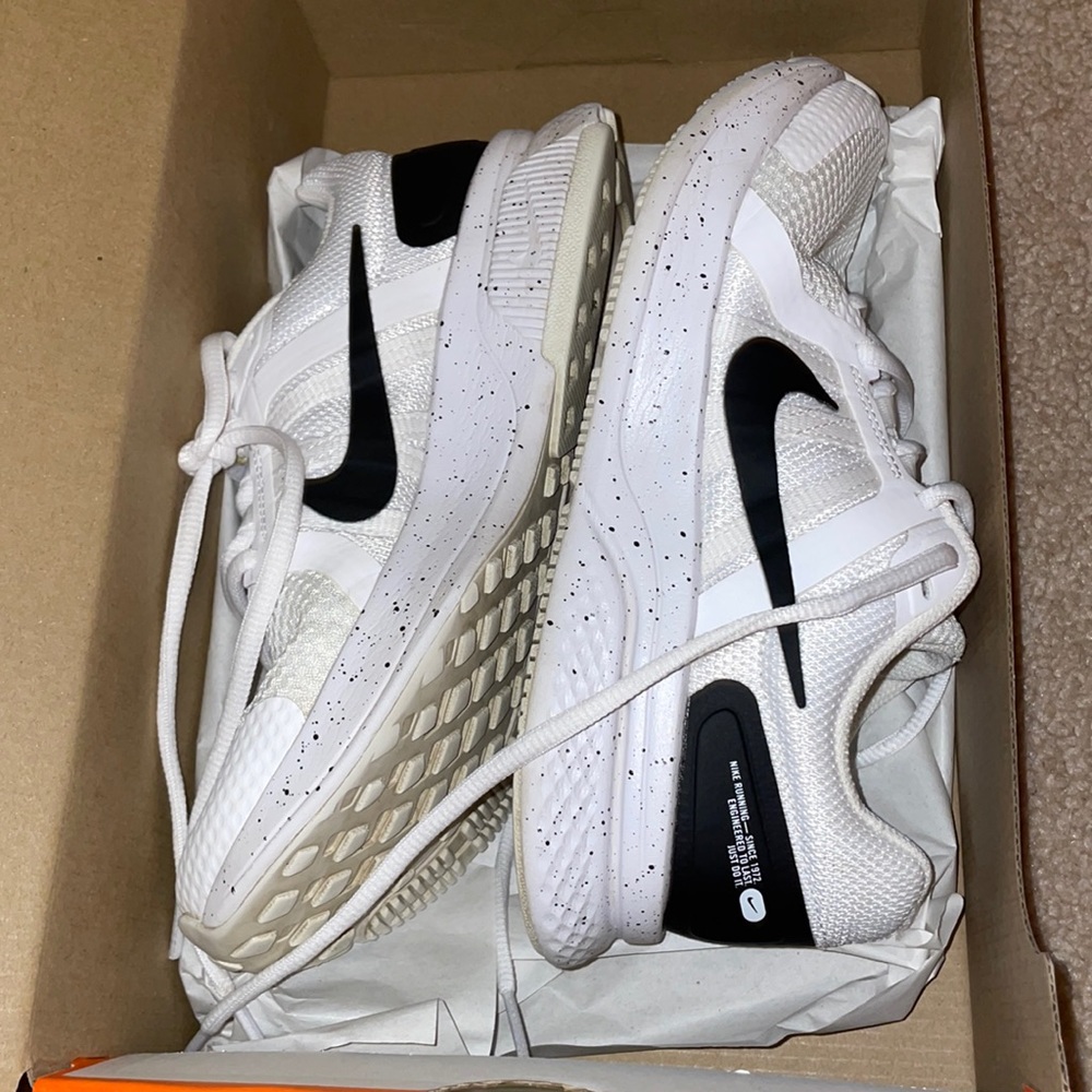 Nike white running shoes new in box!